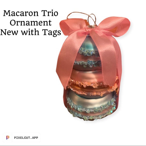 Macaron Trio Hanging Ornament by Gerson NWT - Picture 1 of 14